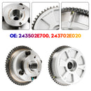 2020-2022 Hyundai Soul 2.0L Engine Exhaust & Intake CVVT Camshaft Gear Sprocket 243502E700 243702E020 Generic-3
