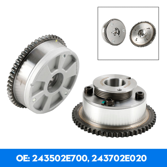 2021-2022 Hyundai Seltos 2.0L Engine Exhaust & Intake CVVT Camshaft Gear Sprocket 243502E700 243702E020 Generic