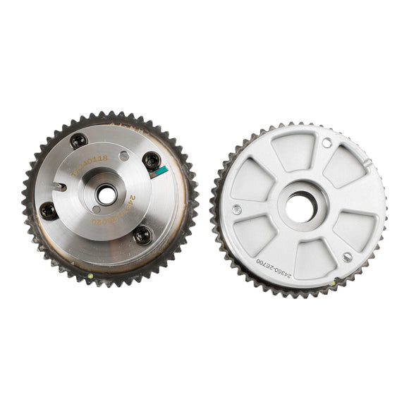 2021-2022 Hyundai Seltos 2.0L Engine Exhaust & Intake CVVT Camshaft Gear Sprocket 243502E700 243702E020 Generic