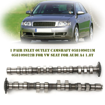 VW Seat Audi A4 1.8T Pair Inlet Outlet Camshaft 058109021M 058109022B Generic - 0