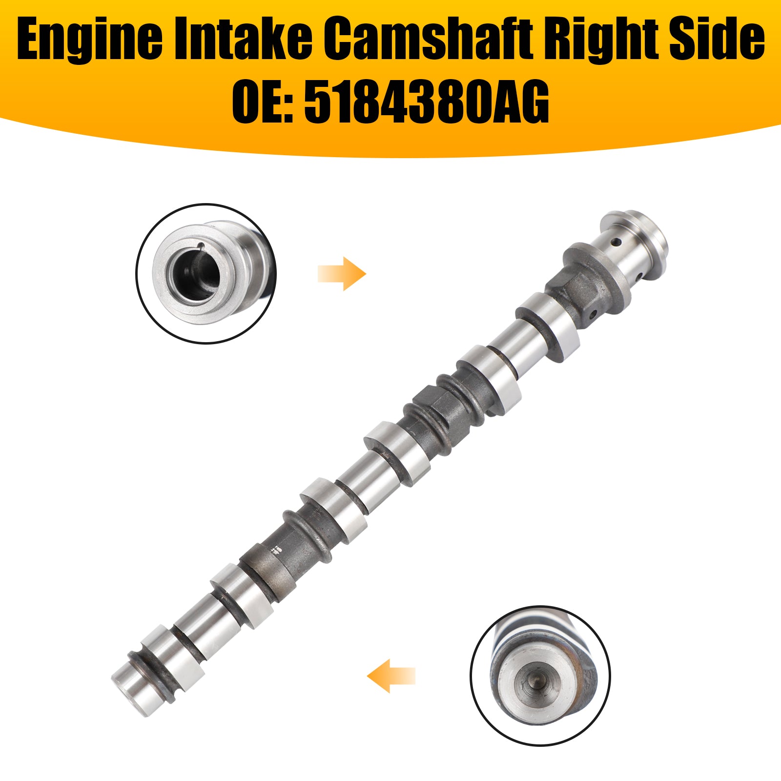 2011-2017 Chrysler Town & Country 3.6L Engine Intake Camshaft Right Side 5184380AG Generic