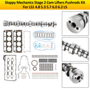 Sloppy Mechanics Stage 2 Cam Lifters Pushrods Kit For LS1 4.8 5.3 5.7 6.0 6.2 LS Generic-3