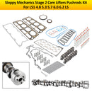 Sloppy Mechanics Stage 2 Cam Lifters Pushrods Kit For LS1 4.8 5.3 5.7 6.0 6.2 LS Generic-7