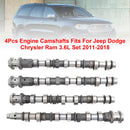 2011-2018 Jeep Dodge Chrysler Ram 3.6L 4Pcs Engine Camshafts 05184377AF 05184378AF 05184379AF 05184380AF Generic-2