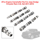 2011-2018 Jeep Dodge Chrysler Ram 3.6L 4Pcs Engine Camshafts 05184377AF 05184378AF 05184379AF 05184380AF Generic-3