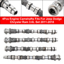 2011-2018 Jeep Dodge Chrysler Ram 3.6L 4Pcs Engine Camshafts 05184377AF 05184378AF 05184379AF 05184380AF Generic-5