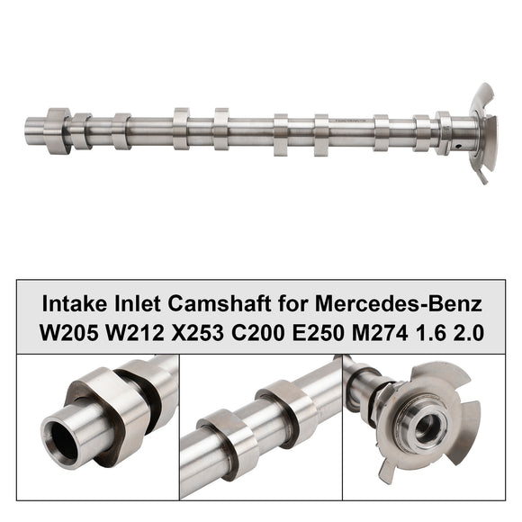 Mercedes-Benz W205 W212 X253 C200 E250 M274 1.6 2.0 Intake Inlet Camshaft 2740501900 Generic