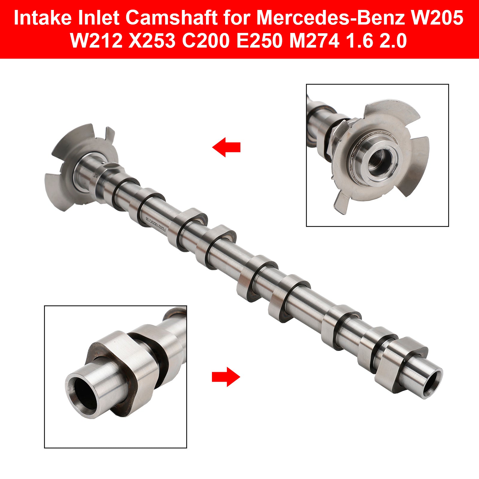 Mercedes-Benz W205 W212 X253 C200 E250 M274 1.6 2.0 Intake Inlet Camshaft 2740501900 Generic