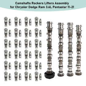 2011-2021 Chrysler Jeep Dodge Ram 3.6L Pentastar Camshafts Rockers Lifters Assembly 05184377AF 5184378AG 5184296AH Generic - 0