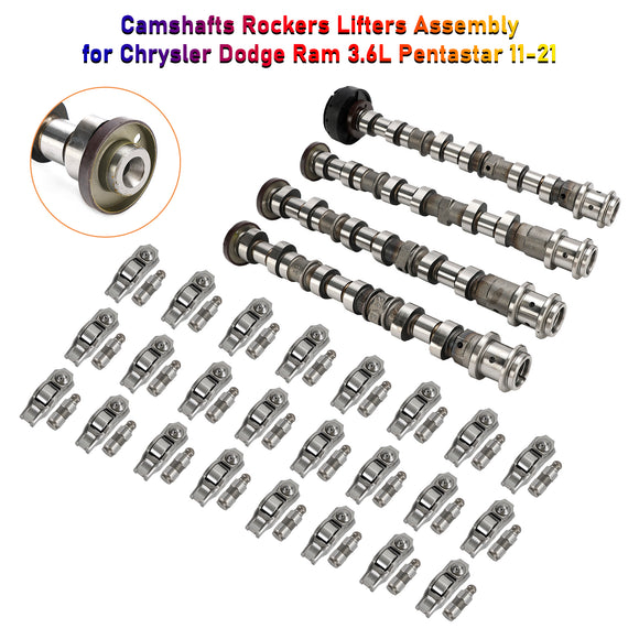 2011-2021 Chrysler Jeep Dodge Ram 3.6L Pentastar Camshafts Rockers Lifters Assembly 05184377AF 5184378AG 5184296AH Generic