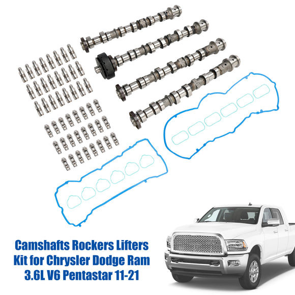 2011-2021 Chrysler Dodge Ram 3.6L V6 Pentastar Camshafts Rockers Lifters Kit  Generic