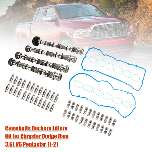 2011-2021 Chrysler Dodge Ram 3.6L V6 Pentastar Camshafts Rockers Lifters Kit  Generic