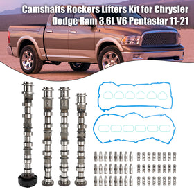 2011-2021 Chrysler Dodge Ram 3.6L V6 Pentastar Camshafts Rockers Lifters Kit  Generic