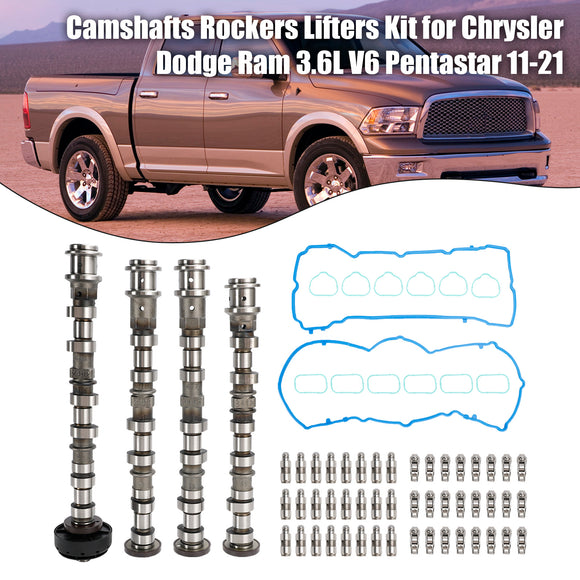 2011-2021 Chrysler Dodge Ram 3.6L V6 Pentastar Camshafts Rockers Lifters Kit  Generic