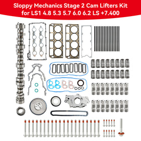 2001-2005 5.7L LS6 V-8 Sloppy Mechanics Stage 2 Cam Lifters Kit Generic - 0