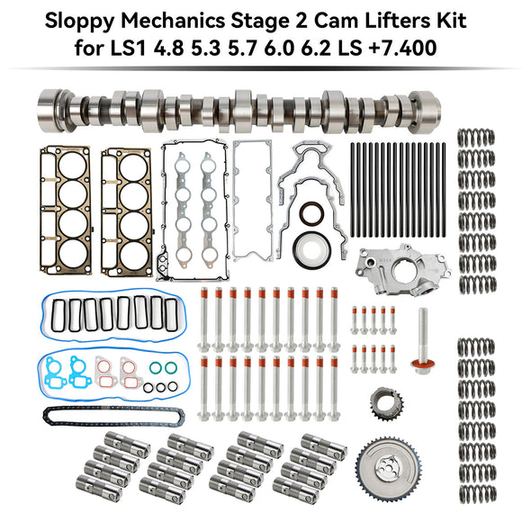 1999-2010 Trucks/SUVs 6.0L V-8 Sloppy Mechanics Stage 2 Cam Lifters Kit Generic