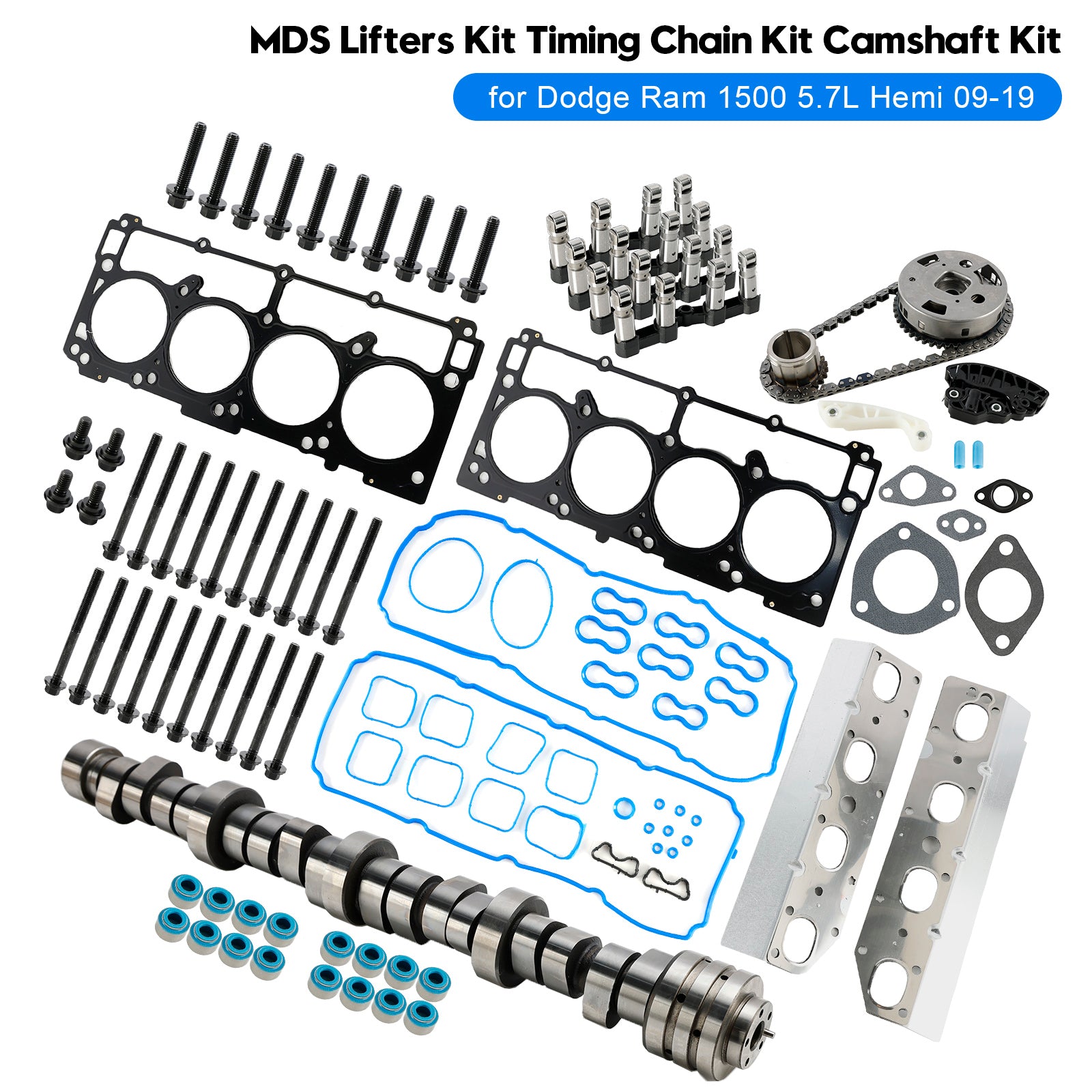 2009-2019 Dodge Ram 1500 5.7L Hemi MDS Lifters Kit Timing Chain Kit Camshaft Kit Generic