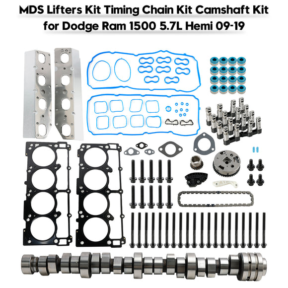 2011-2019 Ram 1500 5.7L Engine MDS Lifters Kit Timing Chain Kit Camshaft Kit 53021726AD 5038785AB Generic