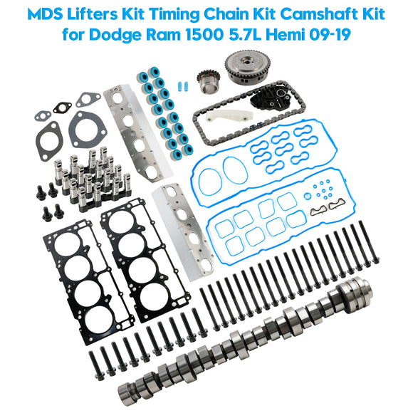 2009 Chrysler Aspen 5.7L Engine V8 MDS Lifters Kit Timing Chain Kit Camshaft Kit 53021726AD 5038785AB Generic