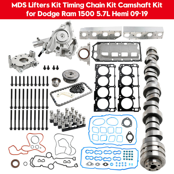 2009-2019 Dodge Ram 1500 5.7L Hemi MDS Lifters Kit Timing Chain Kit Camshaft Kit 53021726AD 5038785AB Generic