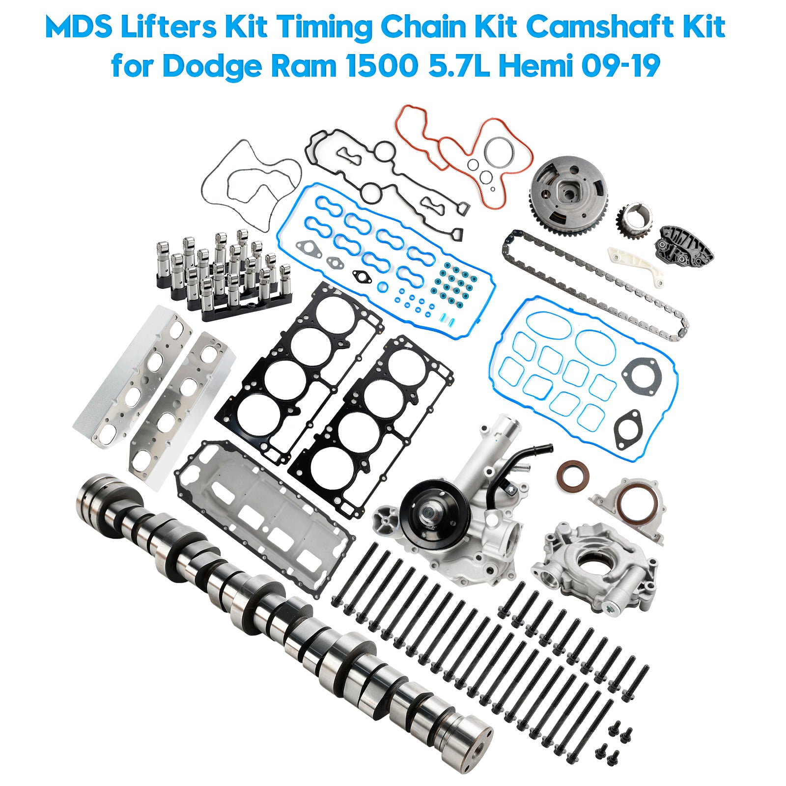 2009-2019 Dodge Ram 1500 5.7L Hemi MDS Lifters Kit Timing Chain Kit Camshaft Kit 53021726AD 5038785AB Generic