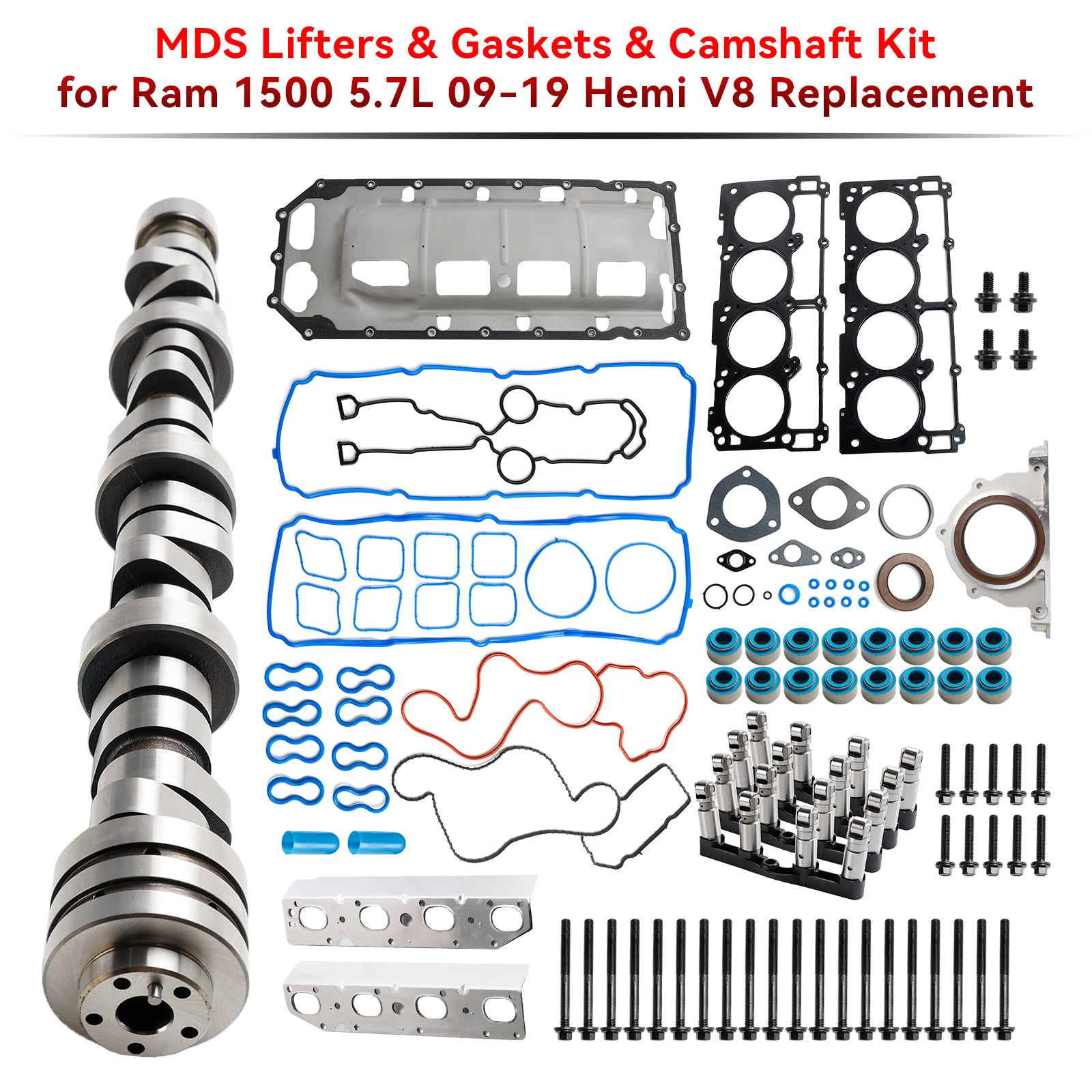 2011-2019 Ram 1500 5.7L MDS Hemi Lifters & Gaskets & Camshaft Kit 53021726AD 5038785AB Generic