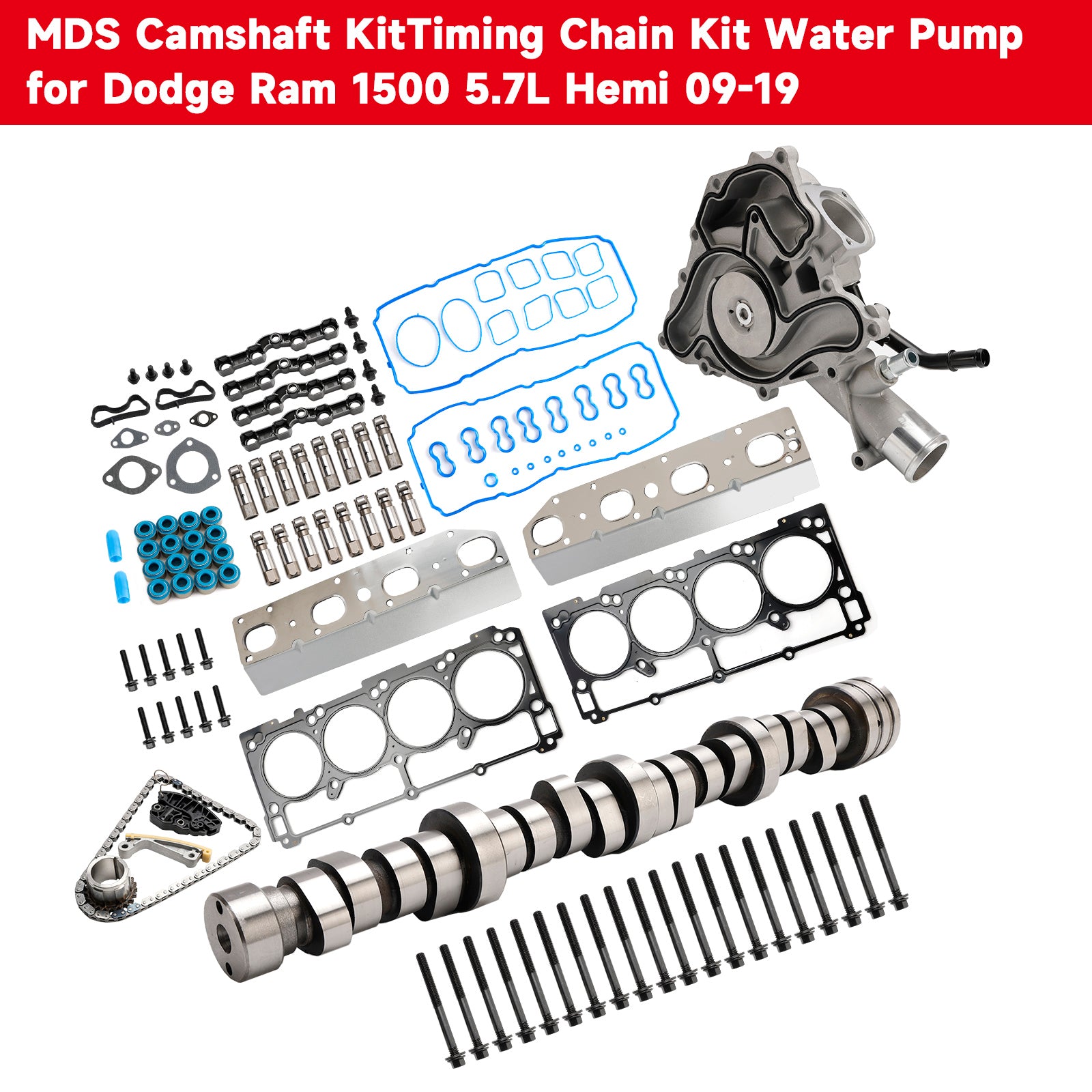2009 Dodge Durango 5.7L Engine MDS Camshaft KitTiming Chain Kit Water Pump 53021726AE 53021726AD Generic
