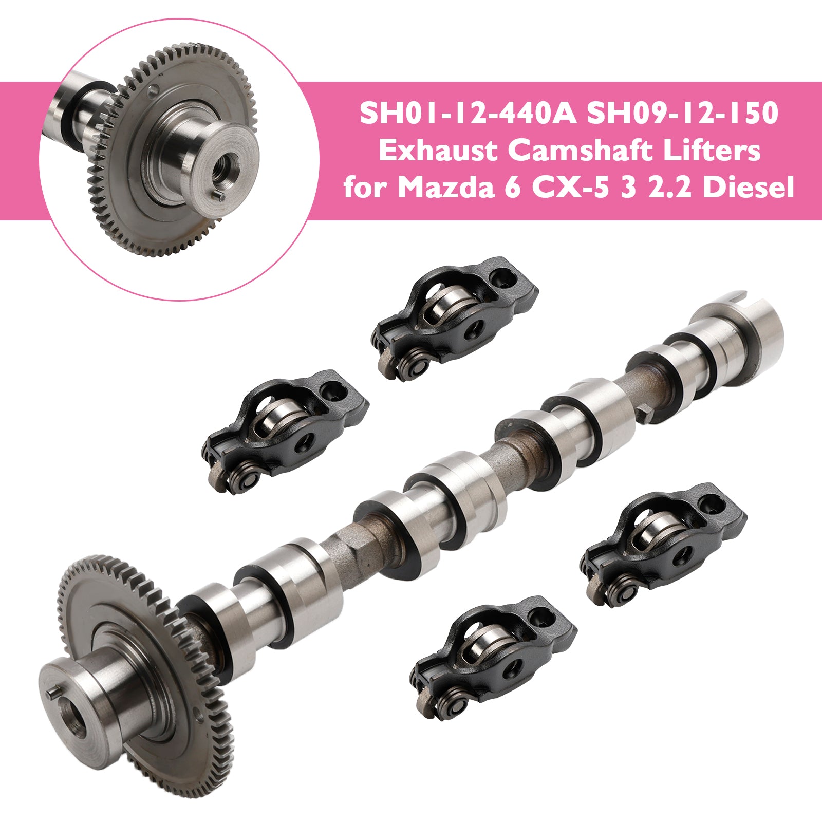 2012-2017 Mazda 3 BM BN 2.2 D Exhaust Camshaft Lifters SH01-12-440A SH09-12-150 Generic