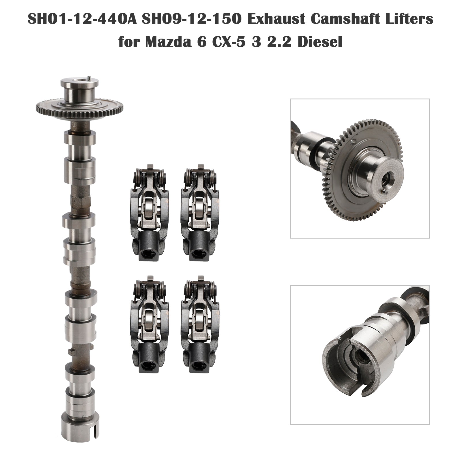 2012-2017 Mazda 3 BM BN 2.2 D Exhaust Camshaft Lifters SH01-12-440A SH09-12-150 Generic