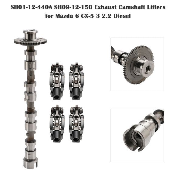 2012-2017 Mazda 6 GJ GL 2.2 D Exhaust Camshaft Lifters SH01-12-440A SH09-12-150 Generic