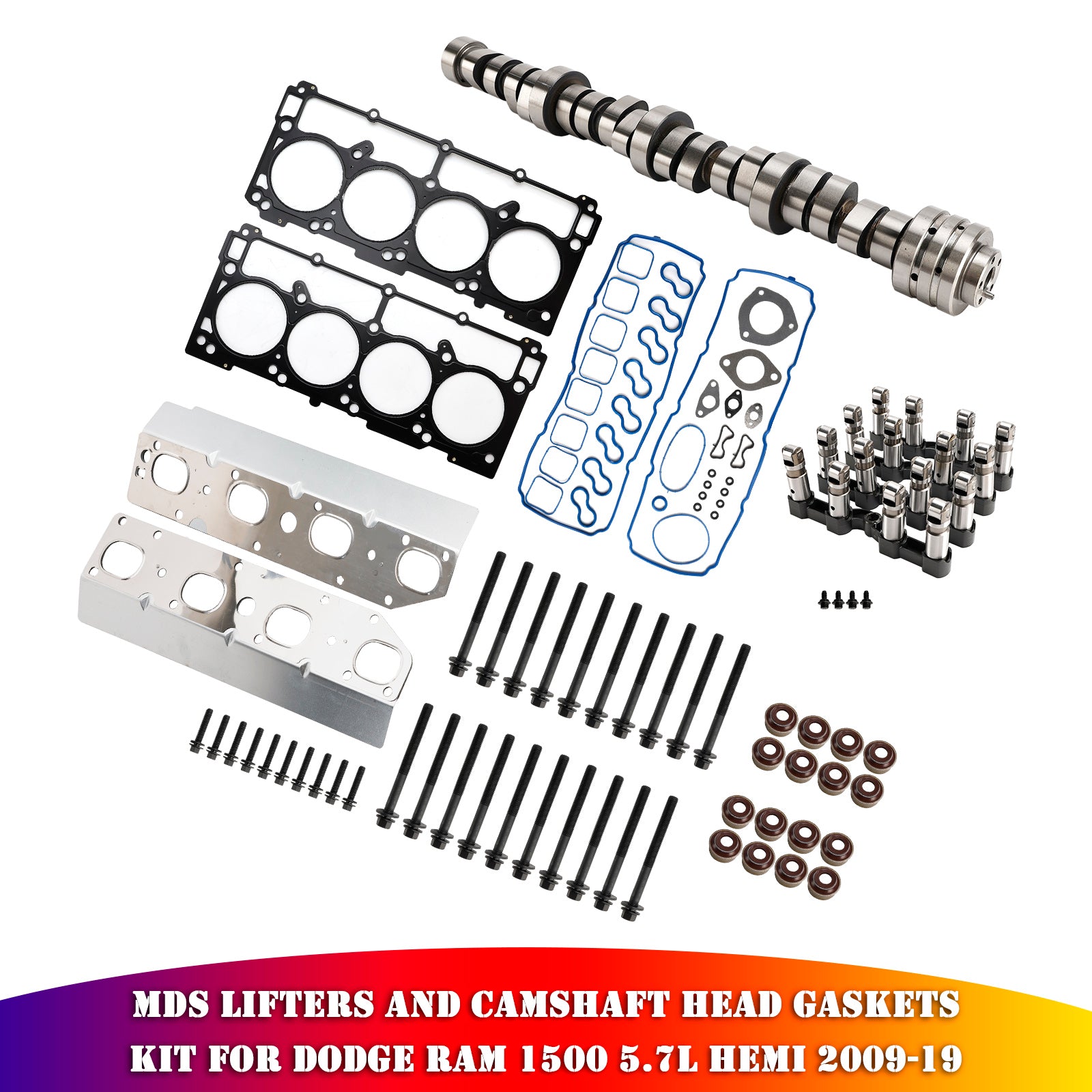 2009 Chrysler Aspen 5.7L Engine V8 MDS lifters and Camshaft Head Gaskets Kit 53022263AF 5038684AA Generic