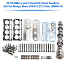 2009 Chrysler Aspen 5.7L Engine V8 MDS lifters and Camshaft Head Gaskets Kit 53022263AF 5038684AA Generic-5