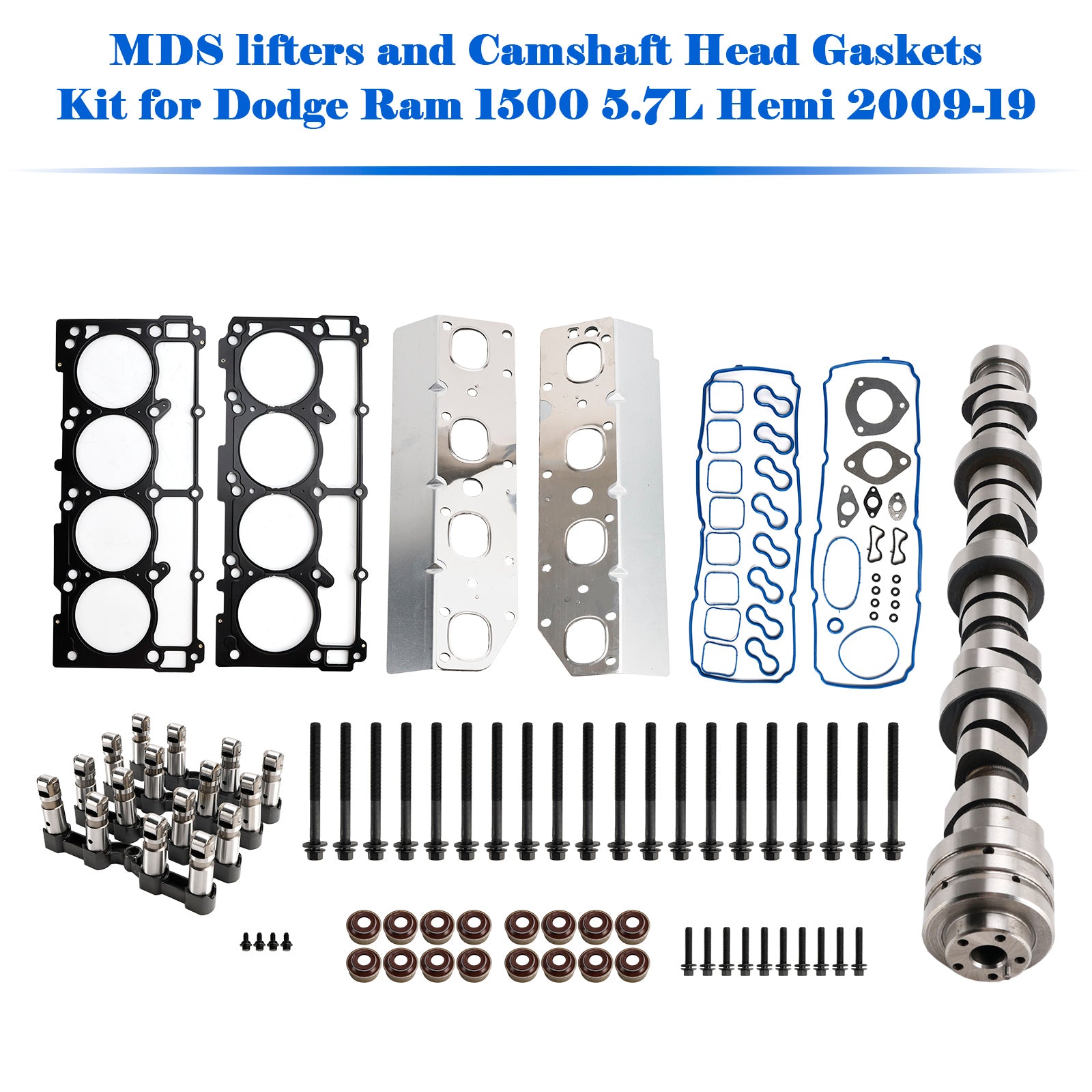2009 Chrysler Aspen 5.7L Engine V8 MDS lifters and Camshaft Head Gaskets Kit 53022263AF 5038684AA Generic