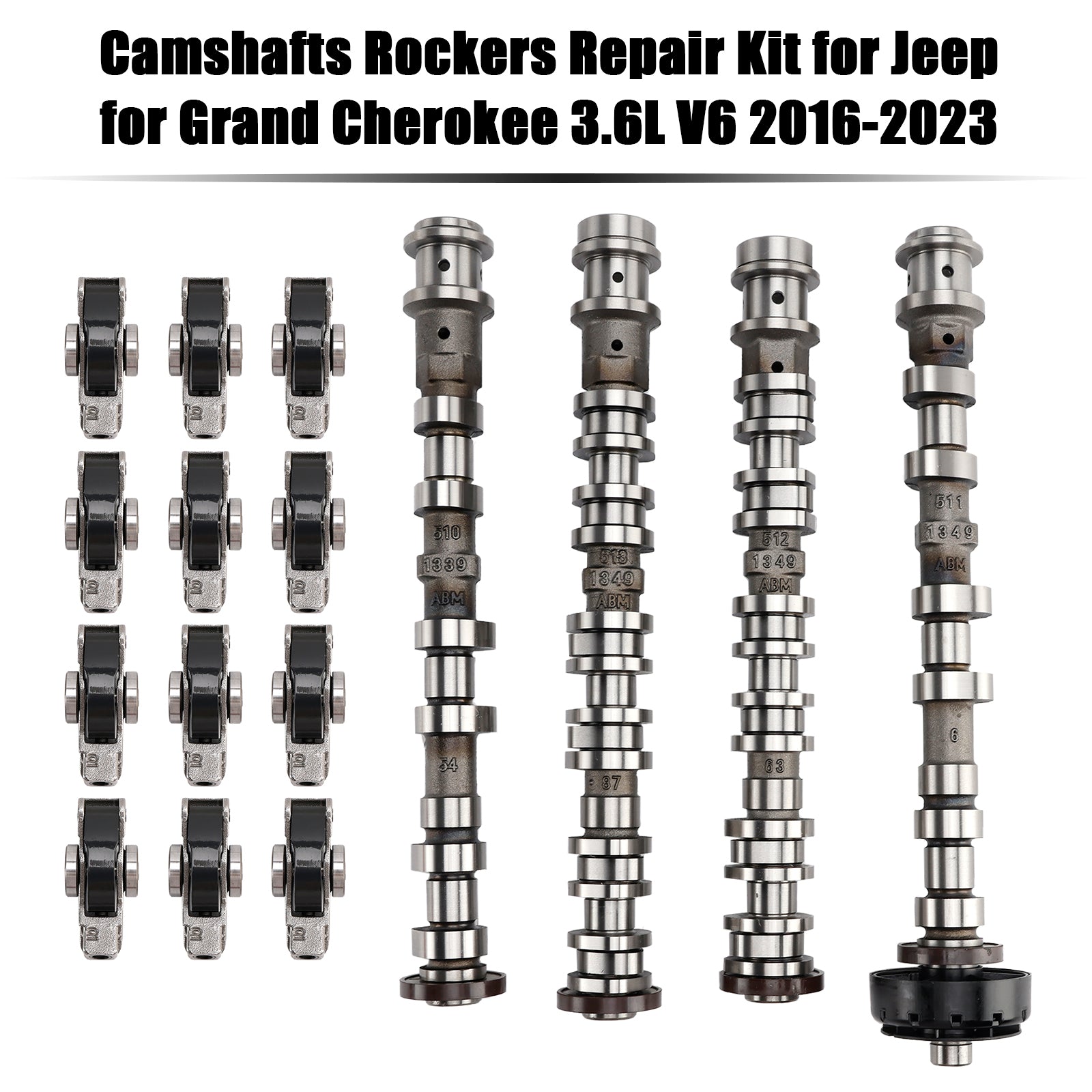 2016-2023 Jeep Grand Cherokee 3.6L V6 Camshafts Rockers Repair Kit 5047912AD 5047912AA 5048030AA Generic - 0