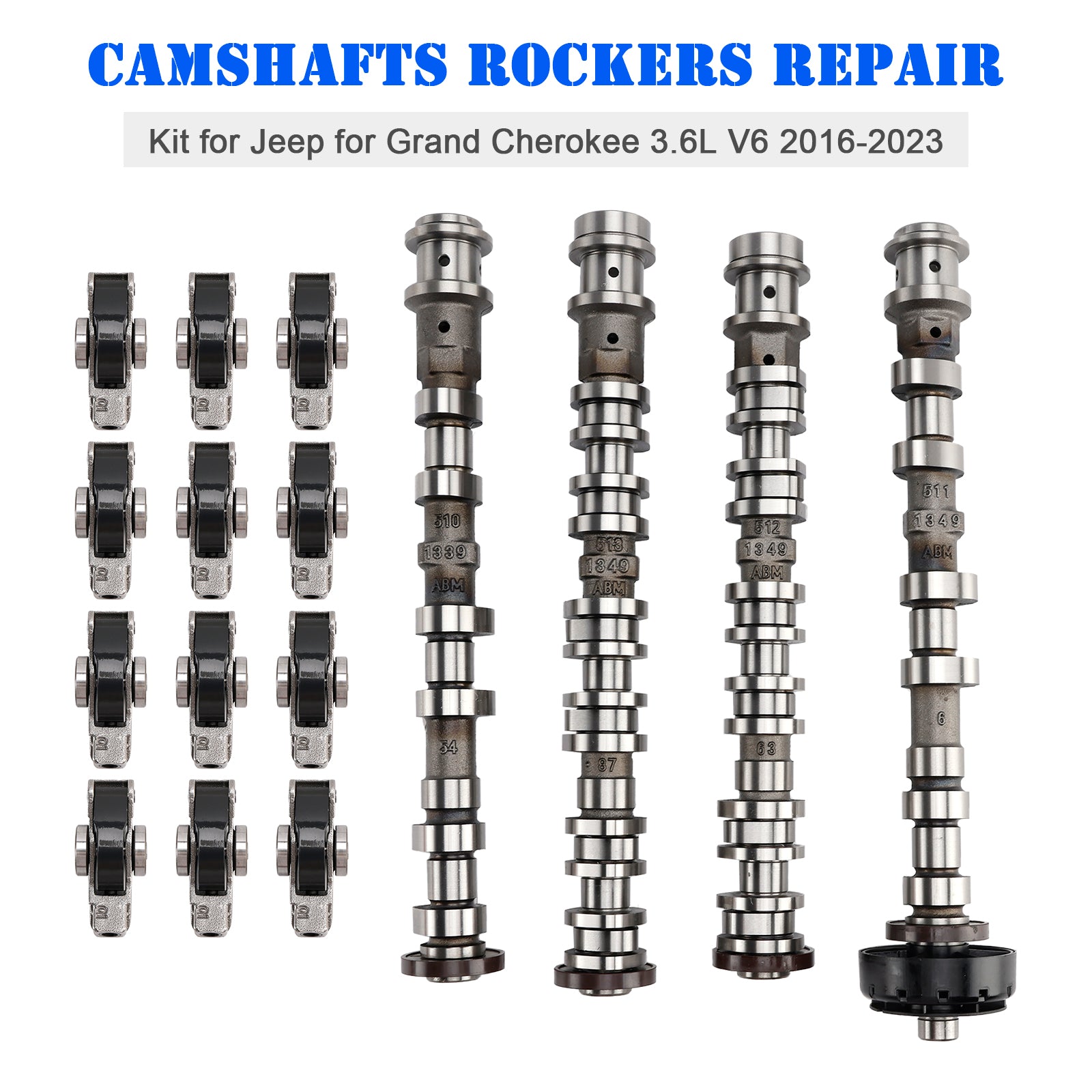 2018-2024 Jeep Wrangler 3.6L V6 Camshafts Rockers Repair Kit 5047912AD 5047912AA 5048030AA Generic
