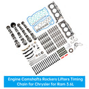 2011-2016 Dodge Challenger 3.6L V6 Engine Camshafts Rockers Lifters Timing Chain 5184377AG 5184332AA Generic-6