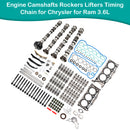 2011-2015 Jeep Grand Cherokee 3.6L V6 Engine Camshafts Rockers Lifters Timing Chain 5184377AG 5184332AA Generic-6
