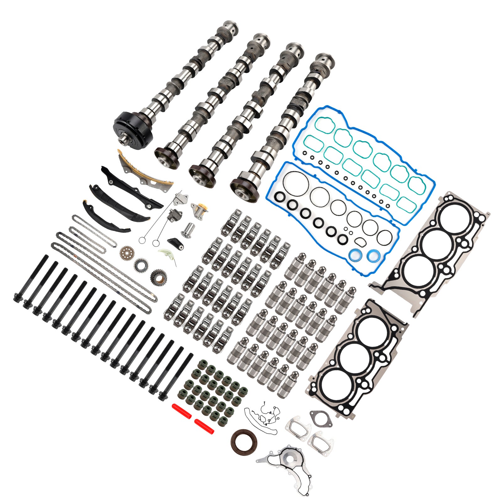 2013-2016 Dodge Ram 1500 3.6L V6 Engine Camshafts Rockers Lifters Timing Chain 5184377AG 5184332AA Generic