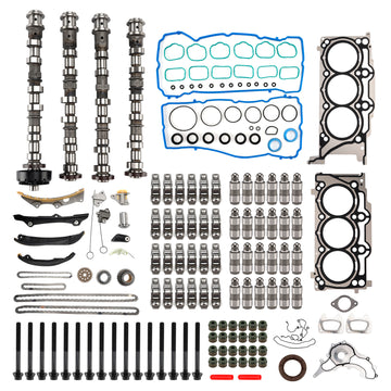 2014-2016 Jeep Cherokee 3.6L V6 Engine Camshafts Rockers Lifters Timing Chain 5184377AG 5184332AA Generic
