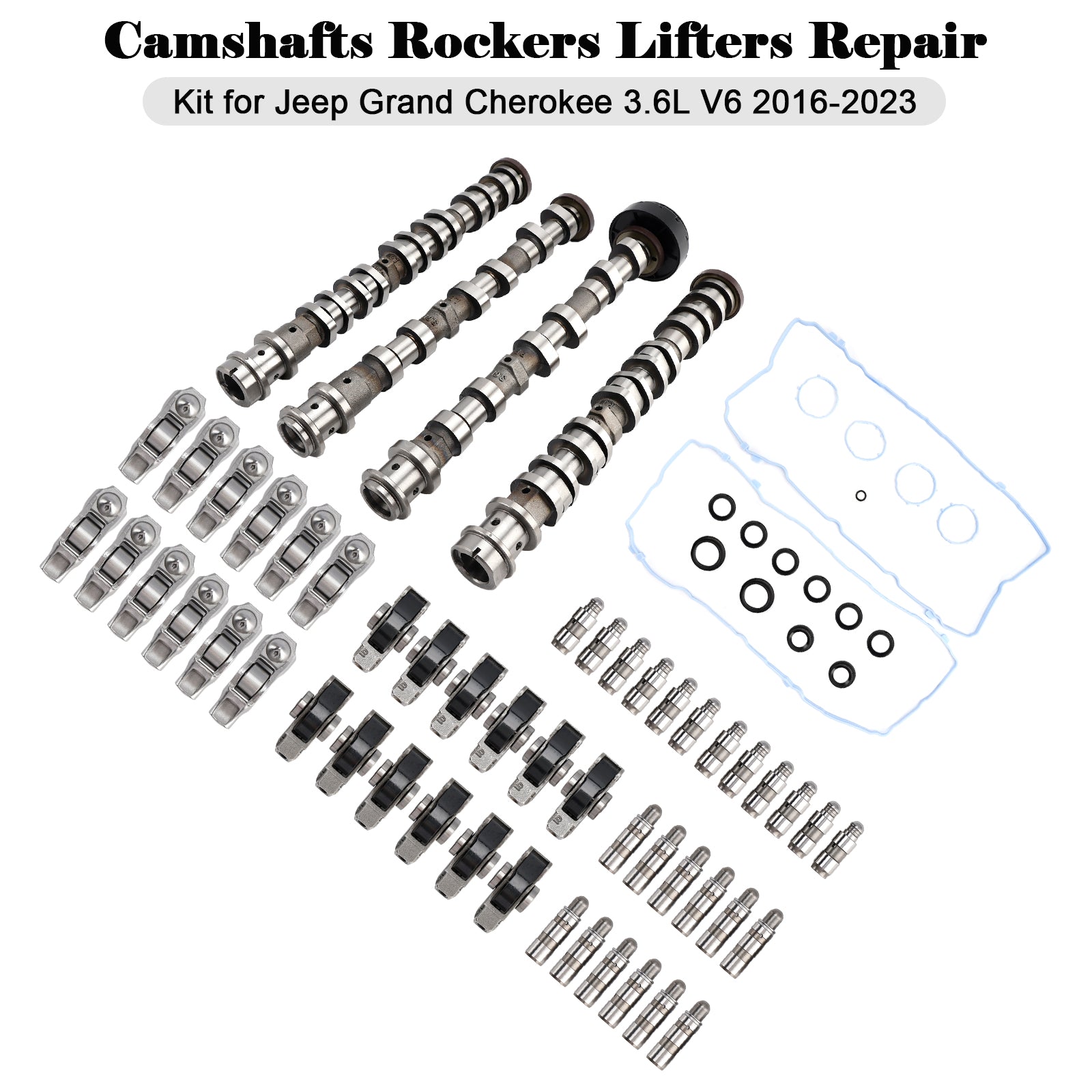 2020-2023 Jeep Gladiator 3.6L V6 Camshafts Rockers Lifters Repair Kit 5047912AD 5047912AA 50477883AC Generic