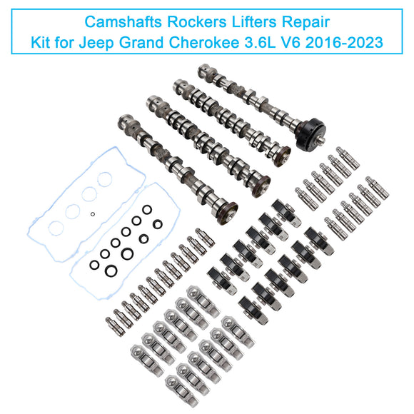 2016-2023 Jeep Grand Cherokee 3.6L V6 Camshafts Rockers Lifters Repair Kit 5047912AD 5047912AA 50477883AC Generic