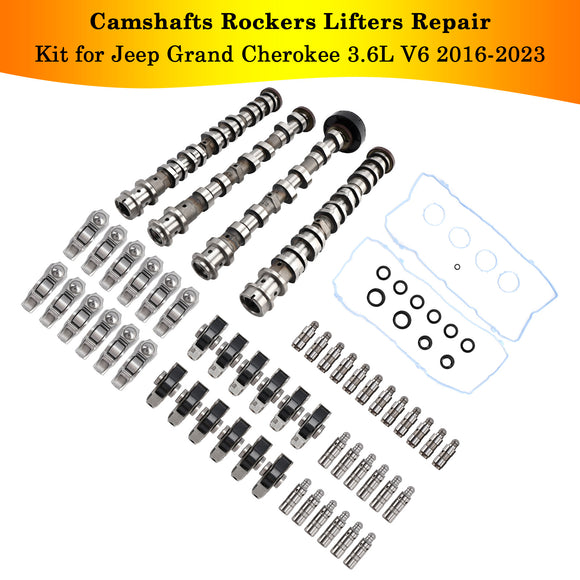2016-2023 Jeep Grand Cherokee 3.6L V6 Camshafts Rockers Lifters Repair Kit 5047912AD 5047912AA 50477883AC Generic