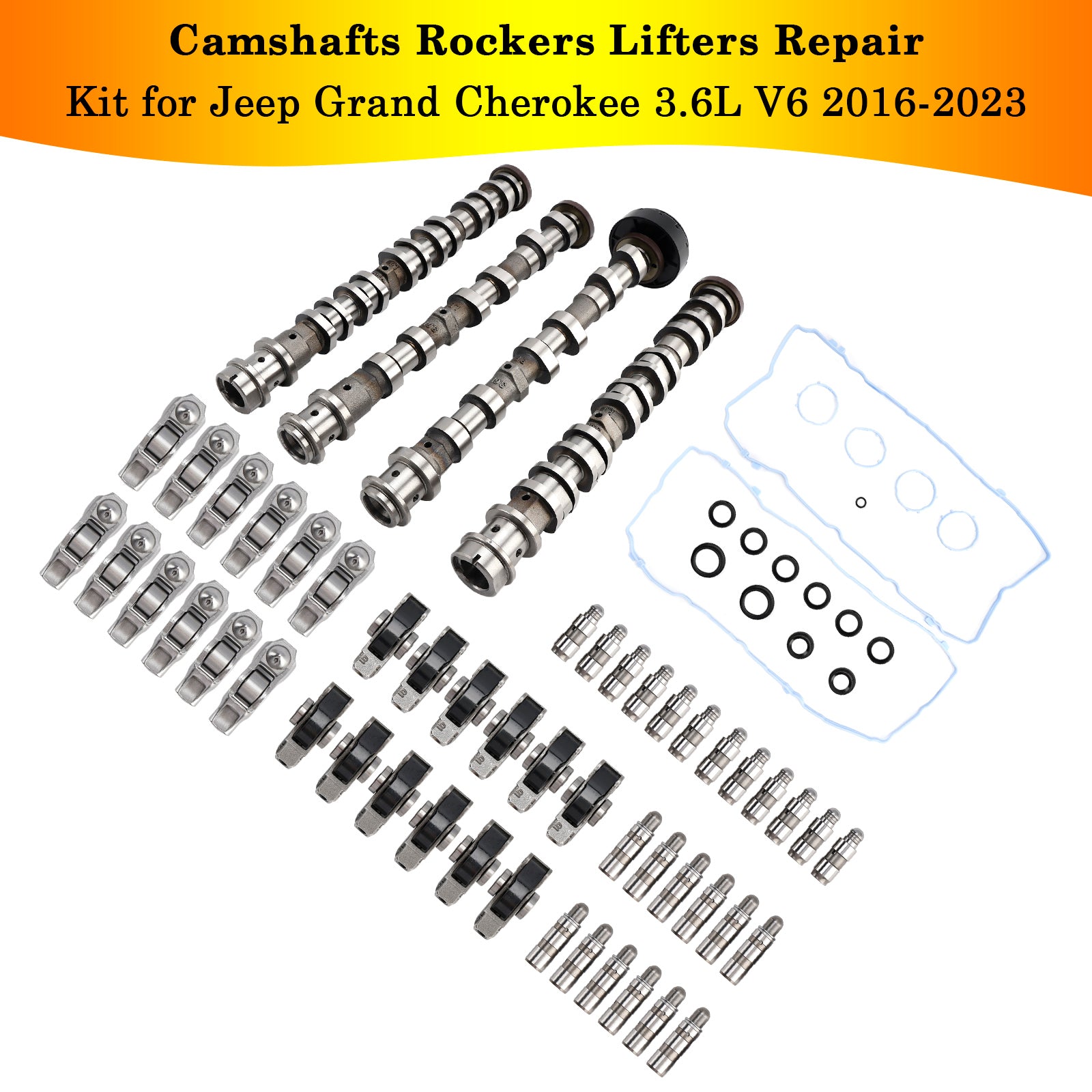 2020-2023 Jeep Gladiator 3.6L V6 Camshafts Rockers Lifters Repair Kit 5047912AD 5047912AA 50477883AC Generic