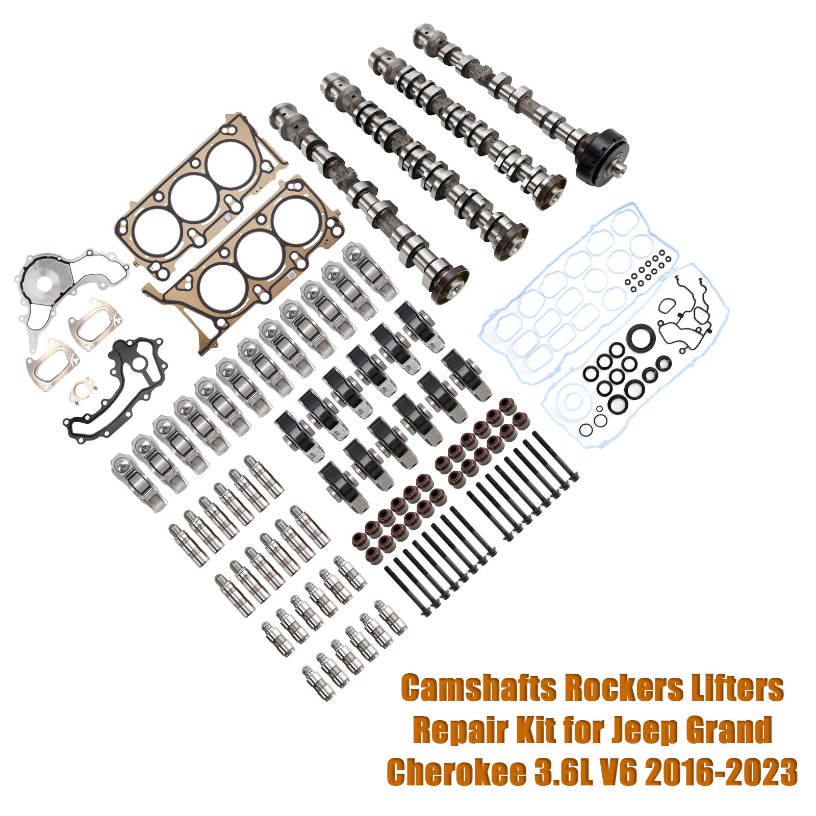 2016-2023 Jeep Grand Cherokee 3.6L V6 Camshafts Rockers Lifters Repair Kit 5047912AD 5047912AA 68245463AA Generic