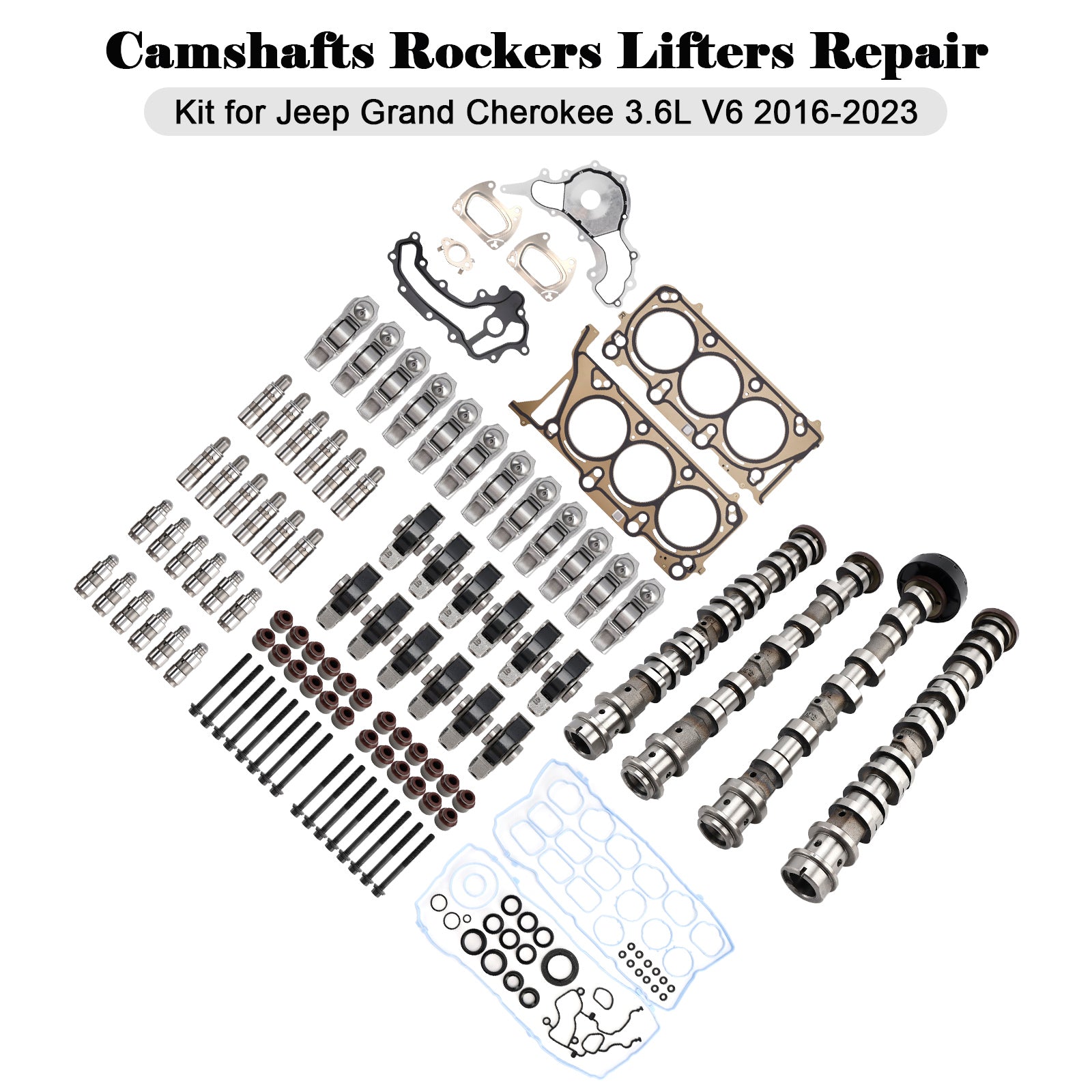2021-2023 Jeep Grand Cherokee L 3.6L V6 Camshafts Rockers Lifters Repair Kit 5047912AD 5047912AA 68245463AA Generic