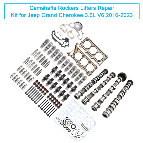 2020-2023 Jeep Gladiator 3.6L V6 Camshafts Rockers Lifters Repair Kit 5047912AD 5047912AA 68245463AA Generic
